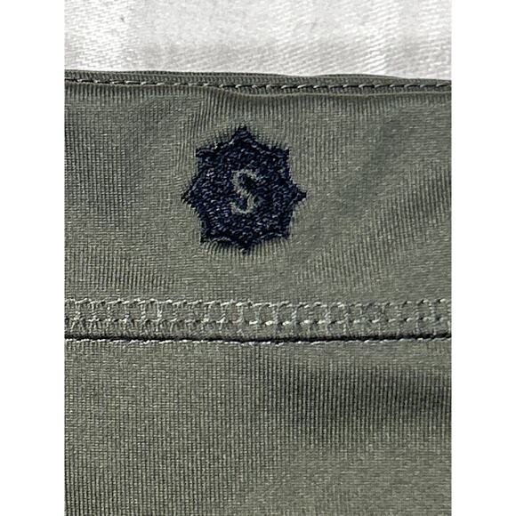 Sahalie Skort 1X Olive Green Long Shorts Skirt Pockets Drawstring - Picture 9 of 11